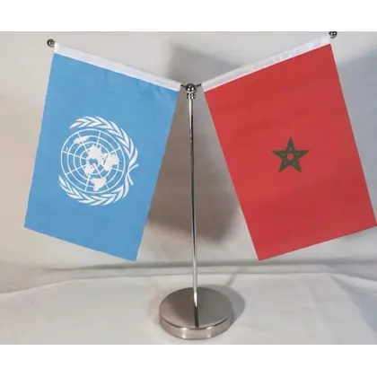 Drapeau double de bureau