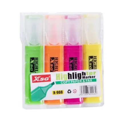 Fluorescent pochette de 4 - 6 et Boîte de 36